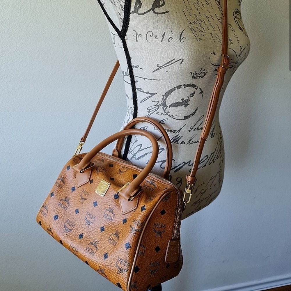 Mcm Visetos Boston bag